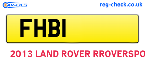 FHB1 are the vehicle registration plates.