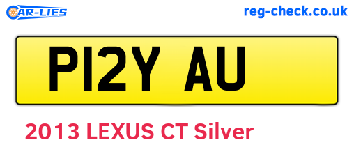 P12YAU are the vehicle registration plates.