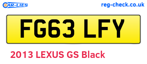 FG63LFY are the vehicle registration plates.