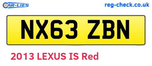 NX63ZBN are the vehicle registration plates.