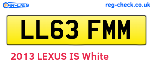 LL63FMM are the vehicle registration plates.