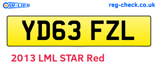 YD63FZL are the vehicle registration plates.
