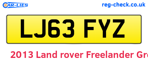 Grey 2013 Land rover Freelander (LJ63FYZ)