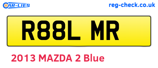 R88LMR are the vehicle registration plates.