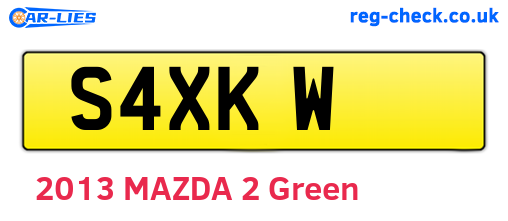 S4XKW are the vehicle registration plates.