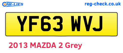 YF63WVJ are the vehicle registration plates.