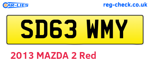 SD63WMY are the vehicle registration plates.