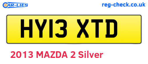 HY13XTD are the vehicle registration plates.