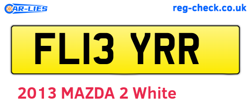 FL13YRR are the vehicle registration plates.