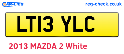 LT13YLC are the vehicle registration plates.