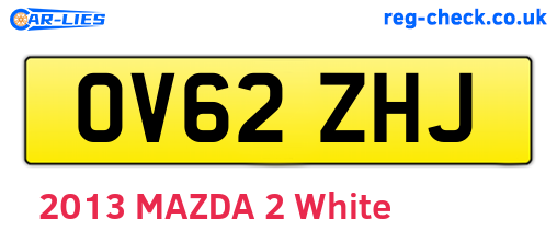 OV62ZHJ are the vehicle registration plates.