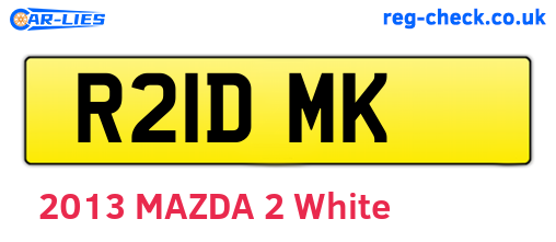 R21DMK are the vehicle registration plates.