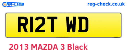 R12TWD are the vehicle registration plates.