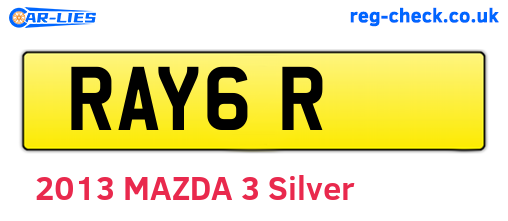 RAY6R are the vehicle registration plates.