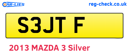 S3JTF are the vehicle registration plates.