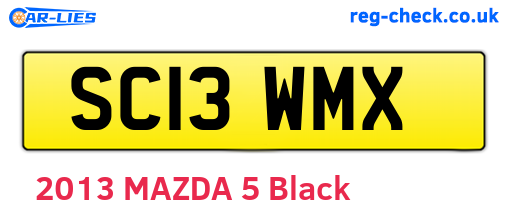 SC13WMX are the vehicle registration plates.