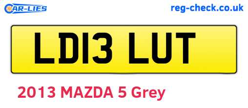 LD13LUT are the vehicle registration plates.