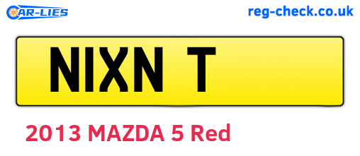 N1XNT are the vehicle registration plates.