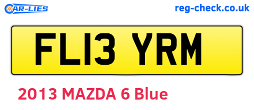 FL13YRM are the vehicle registration plates.