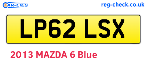 LP62LSX are the vehicle registration plates.