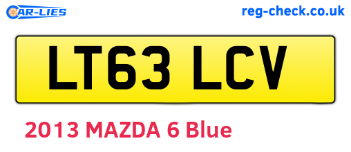 LT63LCV are the vehicle registration plates.
