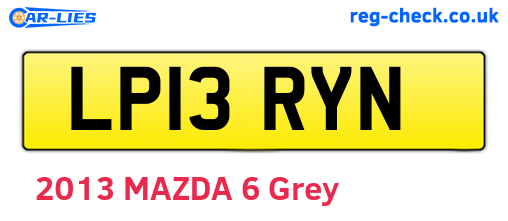 LP13RYN are the vehicle registration plates.