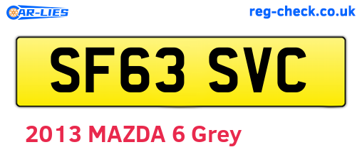 SF63SVC are the vehicle registration plates.