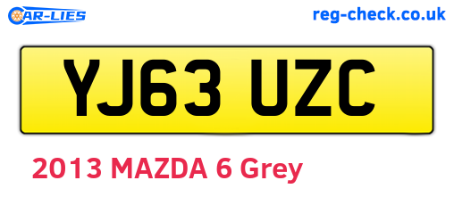 YJ63UZC are the vehicle registration plates.