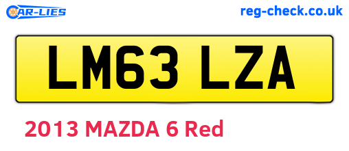 LM63LZA are the vehicle registration plates.