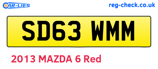 SD63WMM are the vehicle registration plates.