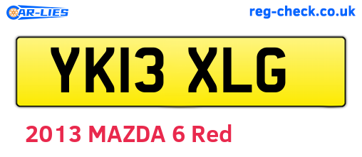 YK13XLG are the vehicle registration plates.