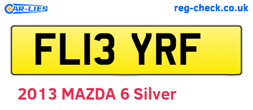 FL13YRF are the vehicle registration plates.