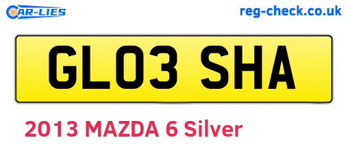 GL03SHA are the vehicle registration plates.
