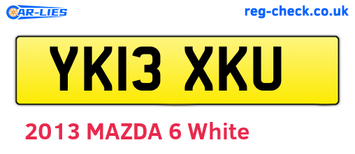 YK13XKU are the vehicle registration plates.