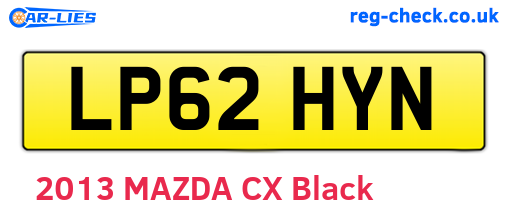 LP62HYN are the vehicle registration plates.