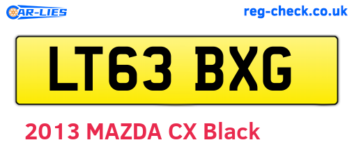LT63BXG are the vehicle registration plates.