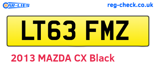 LT63FMZ are the vehicle registration plates.