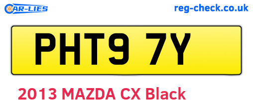 PHT97Y are the vehicle registration plates.