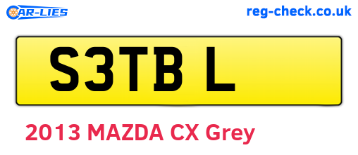 S3TBL are the vehicle registration plates.