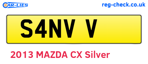 S4NVV are the vehicle registration plates.