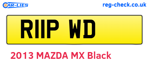 R11PWD are the vehicle registration plates.