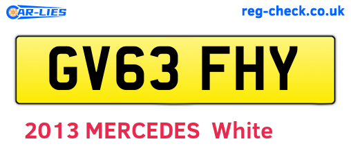 GV63FHY are the vehicle registration plates.