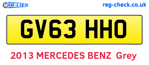 GV63HHO are the vehicle registration plates.