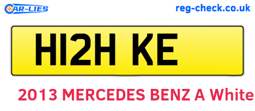H12HKE are the vehicle registration plates.