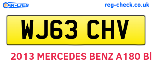 WJ63CHV are the vehicle registration plates.