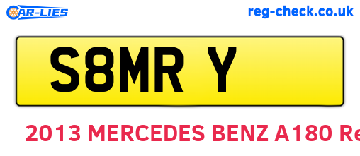 S8MRY are the vehicle registration plates.
