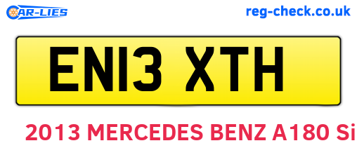EN13XTH are the vehicle registration plates.