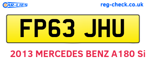 FP63JHU are the vehicle registration plates.