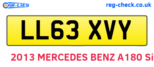 LL63XVY are the vehicle registration plates.