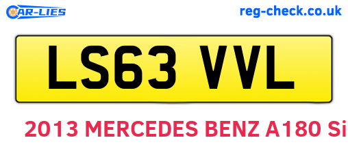 LS63VVL are the vehicle registration plates.